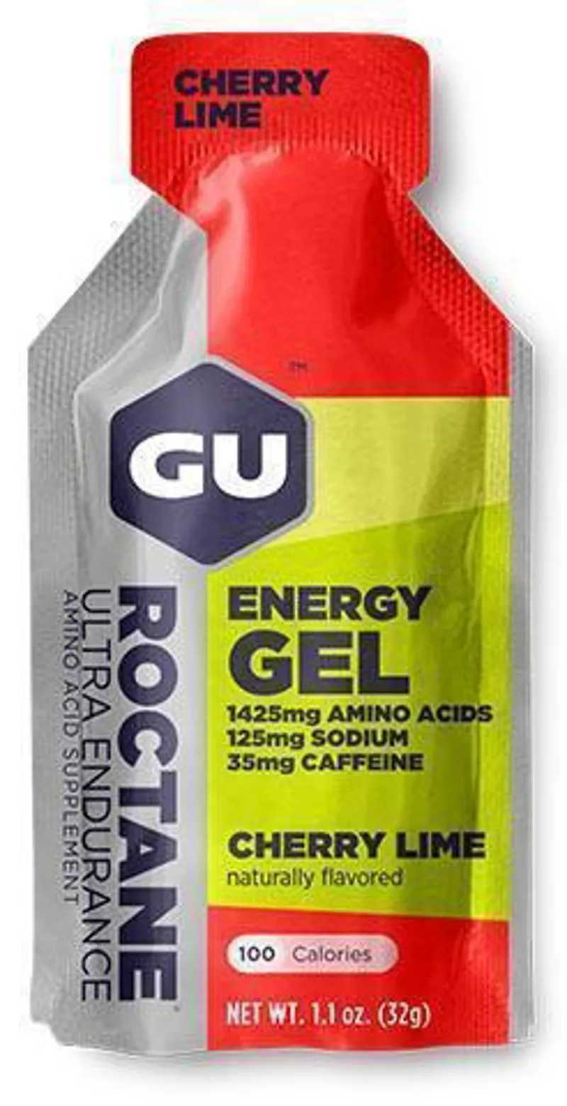 GU Roctane Energy Gel: Cherry-Lime - 32g - Single Serving