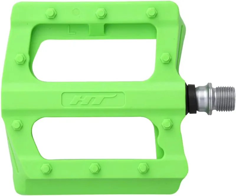 HT Components PA12 Pedals - Platform Composite 9/16 green
