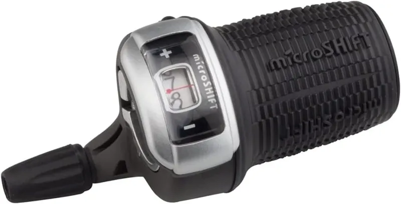 microSHIFT DS85 Right Twist Shifter 9-Speed Optical Gear Indicator Shimano Compatible