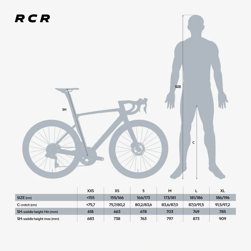 Van Rysel RCR-R Rival AXS Bike Large in White-11