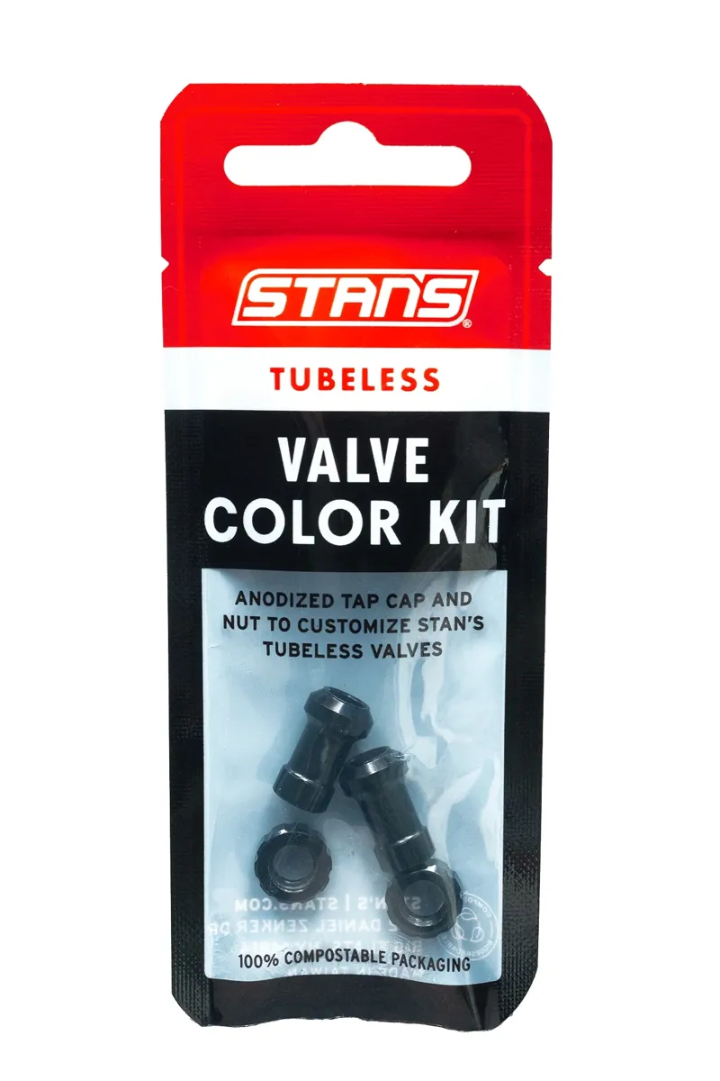 Stan's Tubeless Valve Stem Cap Color Kit Pair-2