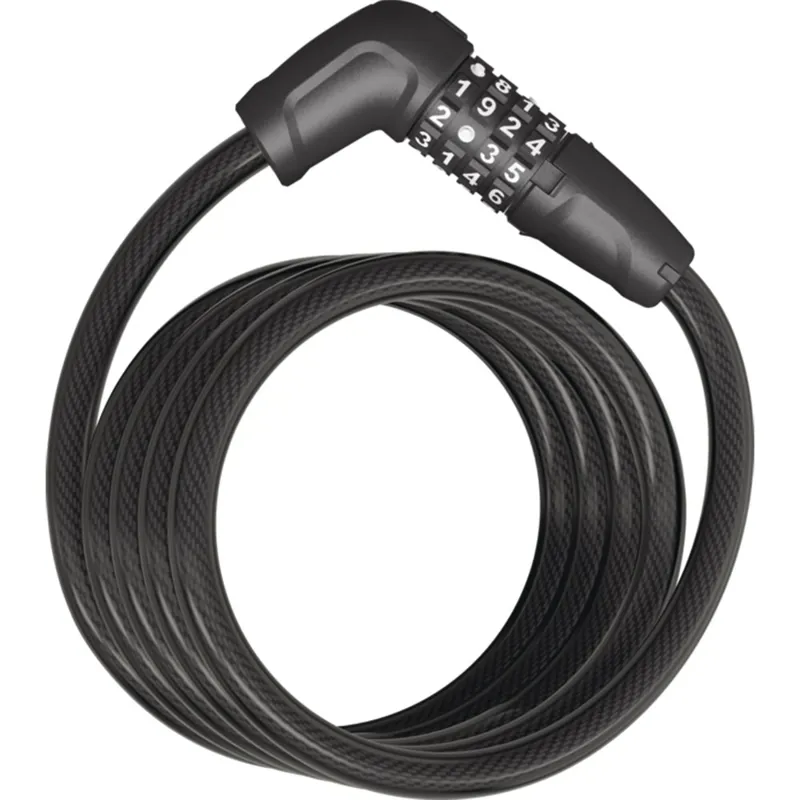 Abus Tresor Combo Coil 6512C/180/12 Cable Lock 5.9 inch in Black