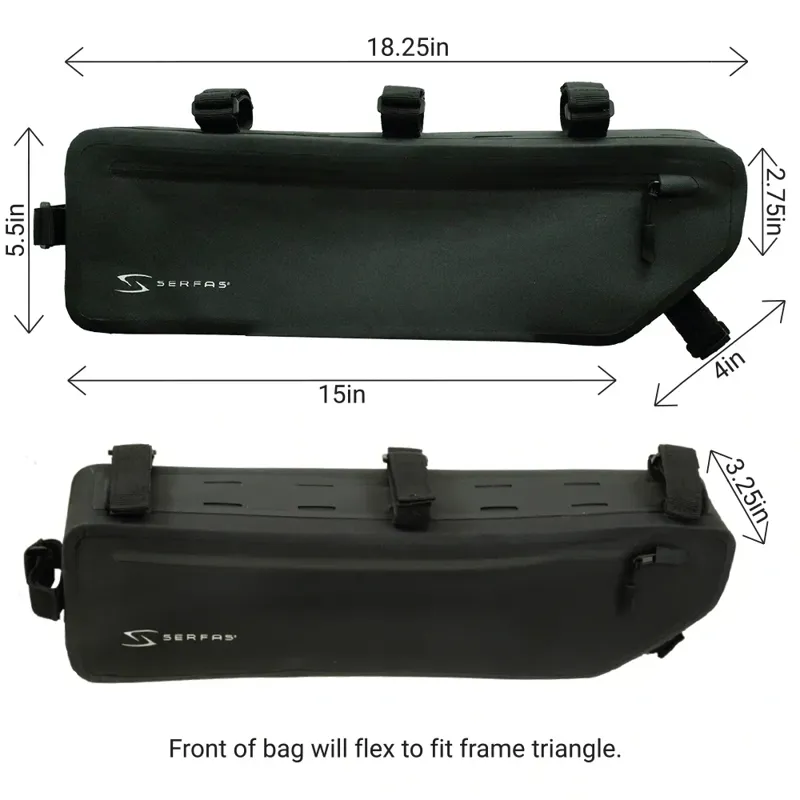 Serfas BM-FR1BK Waterproof Half-Frame Bag-4