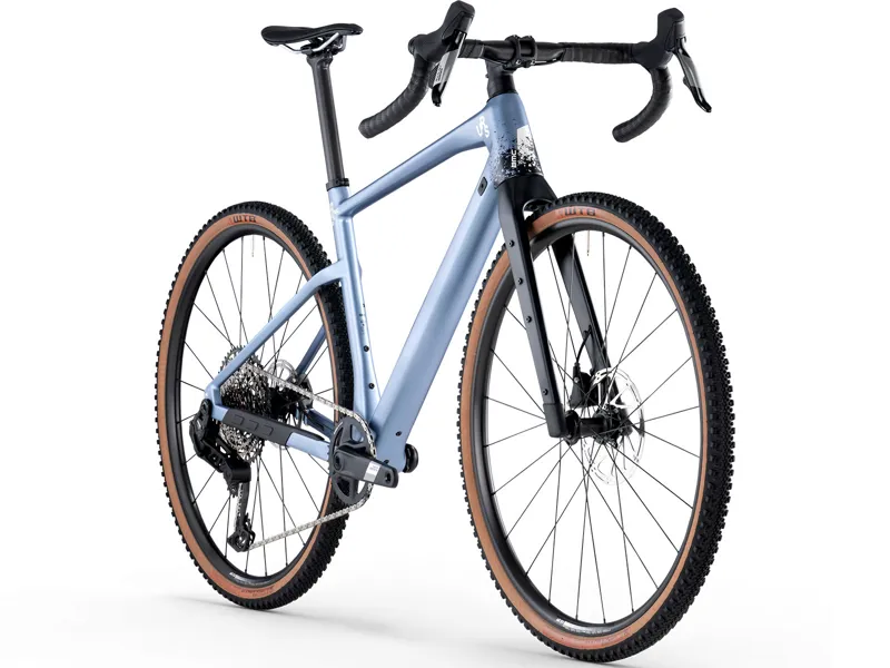 BMC URS ONE Gravel Bike L in Metallic Blue/White/Black-1