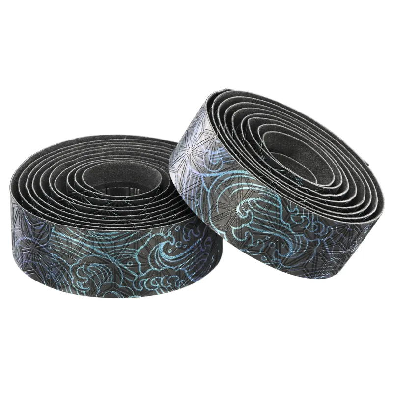 Supacaz Super Sticky Kush Tsunami Bar Tape in Blue Refractor-3
