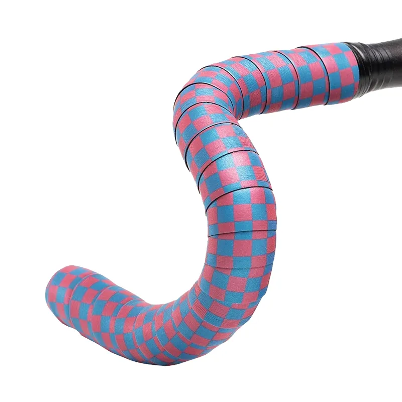 Serfas Reflective Bar Tape in Blue/Pink Checkered