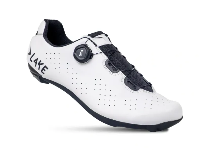 Lake CX178 Regular Cycling Shoes 43 in White/Black-1