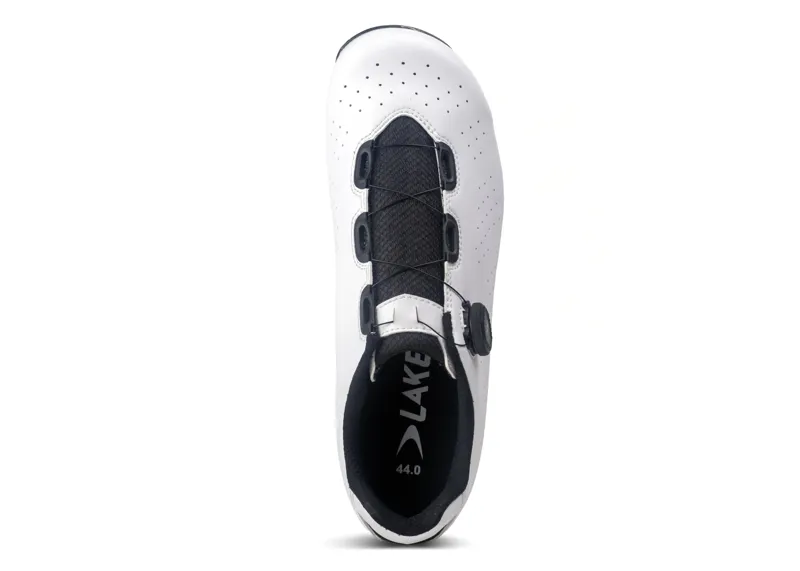 Lake CX178 Wide Cycling Shoes 47 in White/Black-3