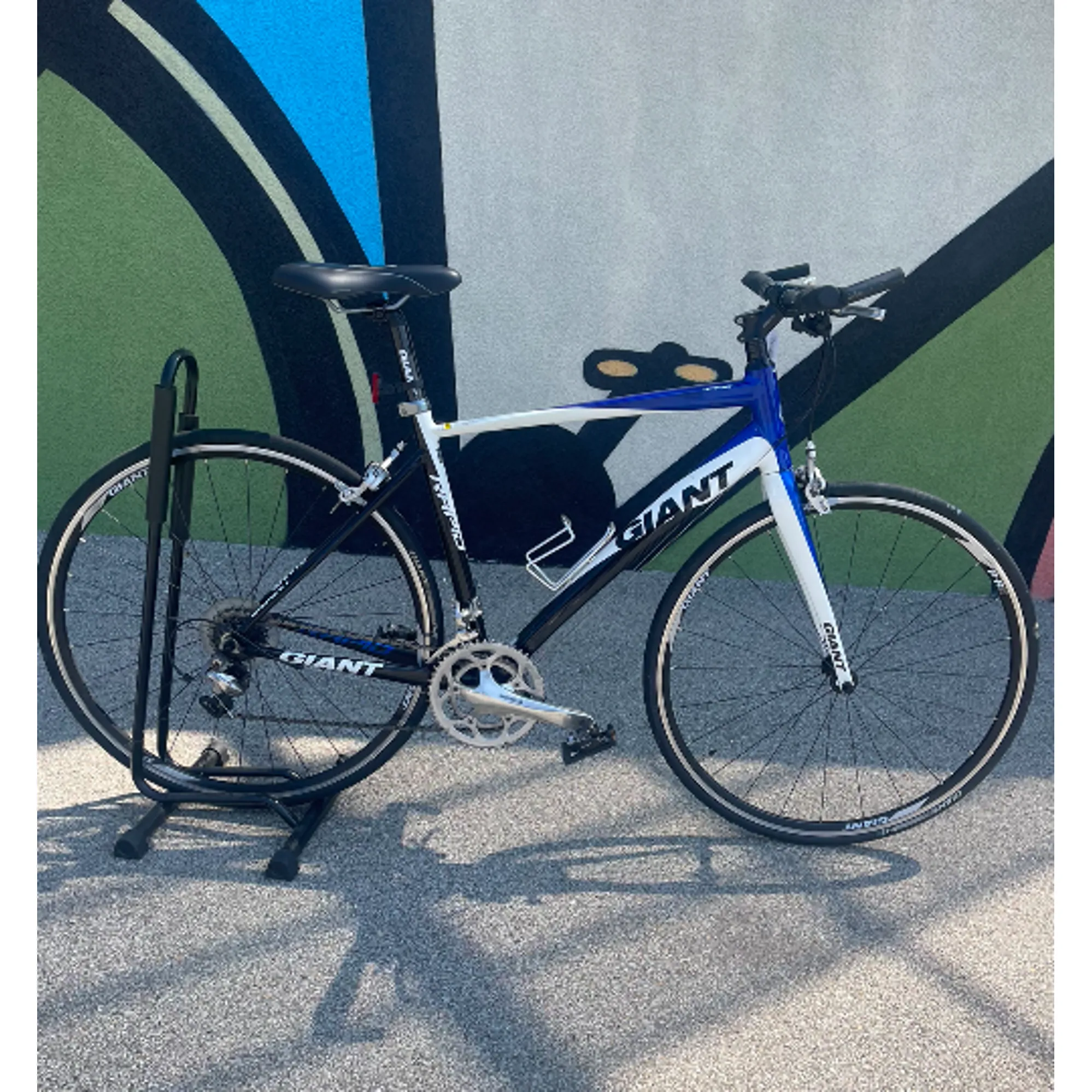 Giant Rapid Flat Bar Size M White Blue
