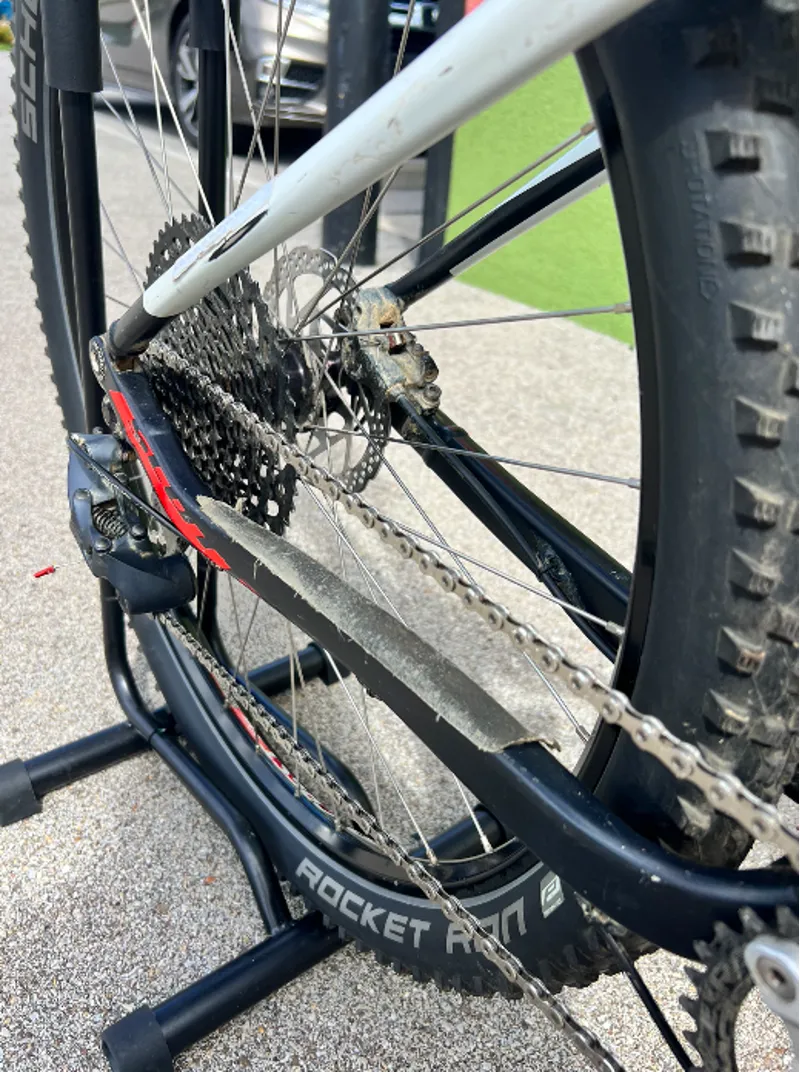 Scott Spark Red/White Carbon Mountain Bike-1