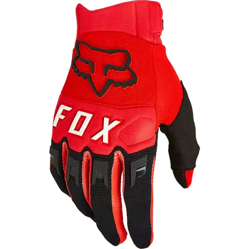 Fox Racing Dirtpaw Gloves - Fluorescent Red Full Finger XXL