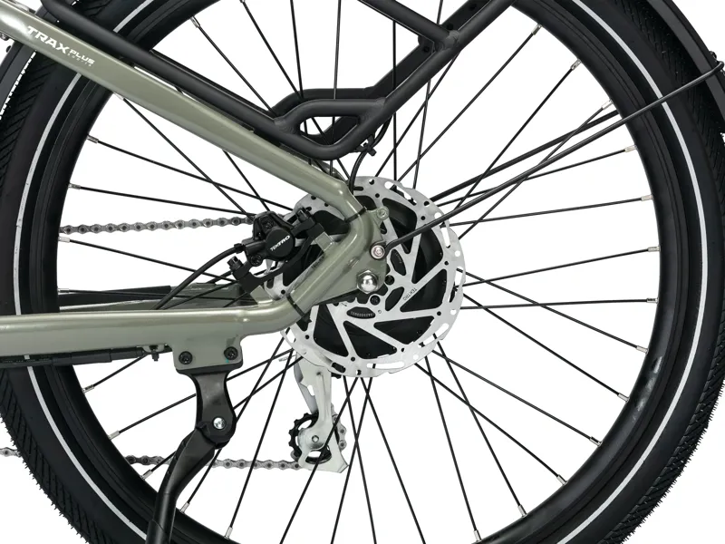 Troxus Trax Plus Step-Thru 500/15 eHybrid Bike Small in Deep Moss-9