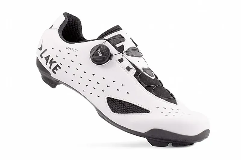 Lake CX177-X - White/Black Reflective - Size 44