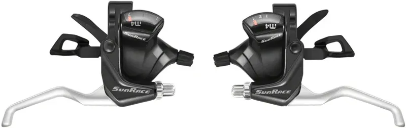 SunRace M406 ST Trigger Brake/Shift Lever Set - 3x7-Speed For V-Brakes