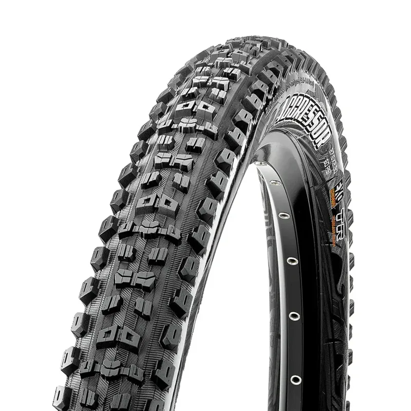 Maxxis Aggressor Tire - 27.5 X 2.5 Tubeless Folding Black Dual EXO Wide TrailOEM No Packaging Black 27.5 x 2.5