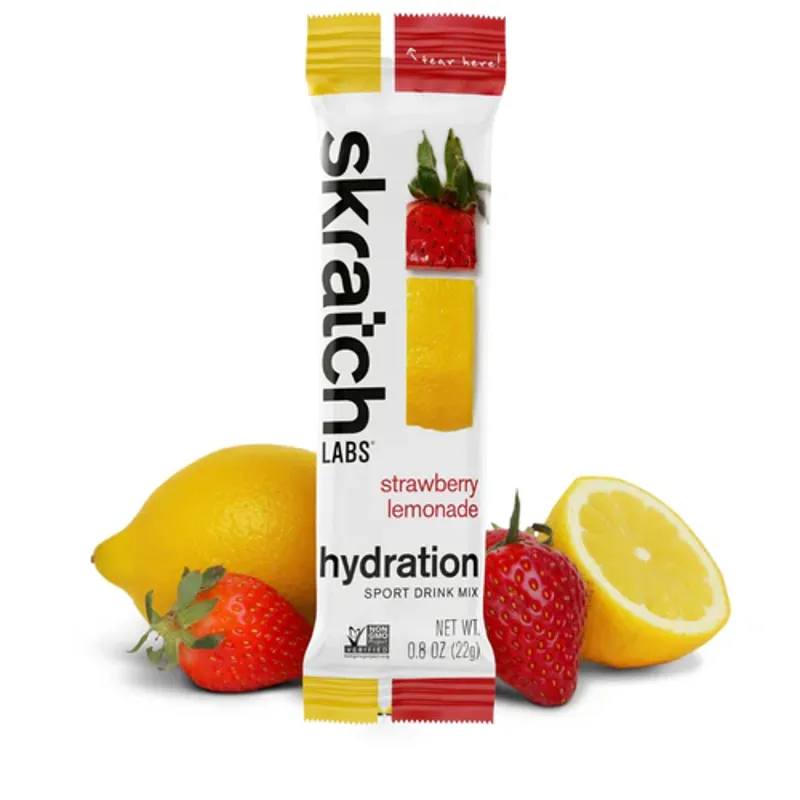 Skratch Labs - Hydration Sport Drink Mix - Strawberry Lemonade - 22g - Single Serv