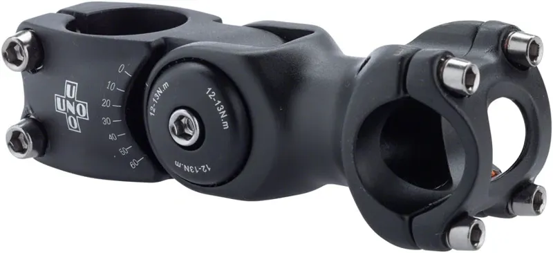 Kalloy 820 Adjustable Stem 110mm 25.4 Clamp 1 1/8 Aluminum in Black