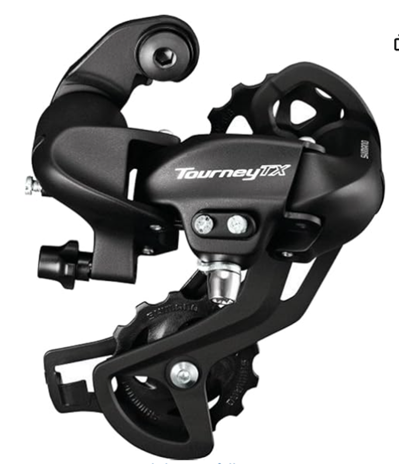 Shimano Tourney RD-TX800 Rear Derailleur - 8 Speed Long Cage Shimano Rear Direct Mount Black