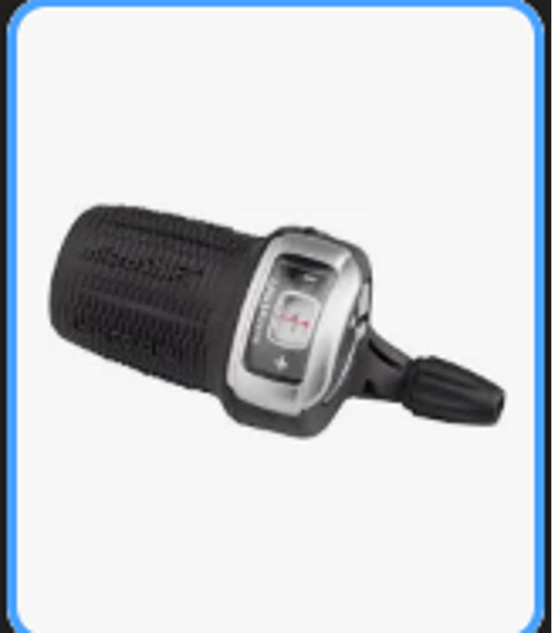 microSHIFT DS85 Left Twist Shifter Triple Optical Gear Indicator Shimano Compatible