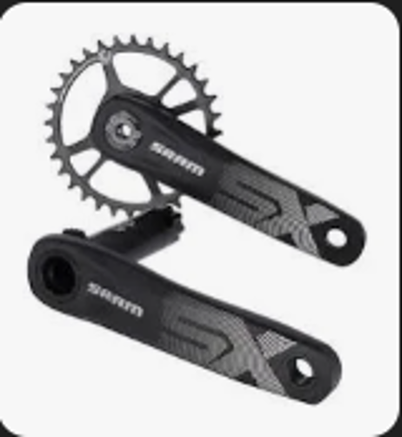 SRAM SX Eagle Boost Crankset - 165mm 12-Speed 32t Direct Mount DUB Spindle Interface Black A1 Black