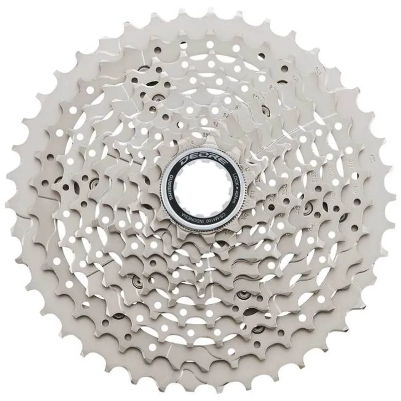 Shimano Deore CS-M4100-10 Cassette - 10-Speed 11-42t Silver