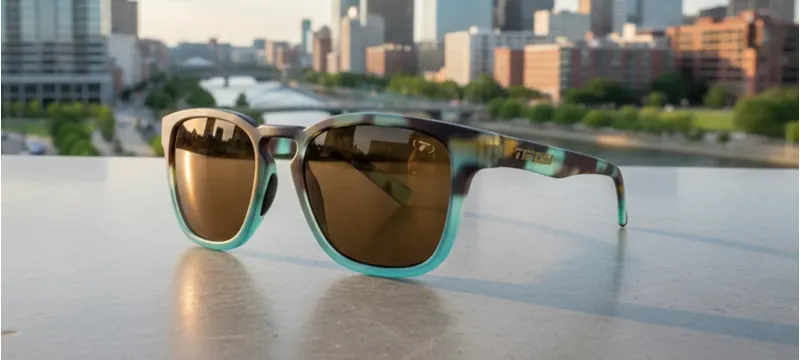 Tifosi Smirk Sunglasses in Matte Blue Tortoise-8