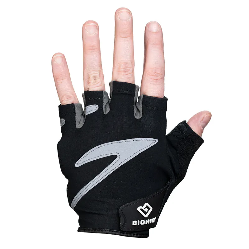 Bionic Half Finger Cycling Gloves Women's in Black-1