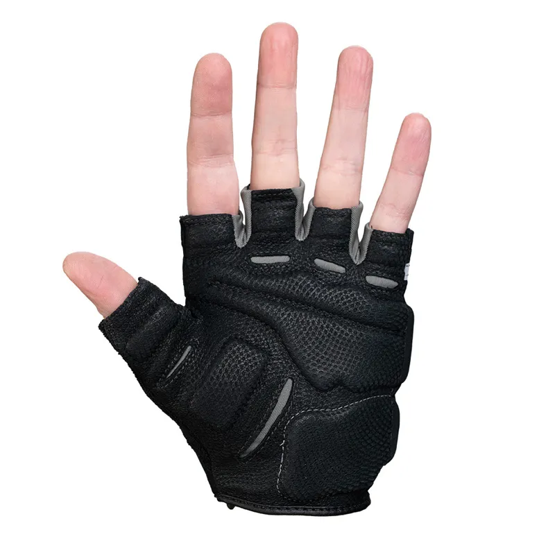 Bionic Half Finger Cycling Gloves Women's in Black-2
