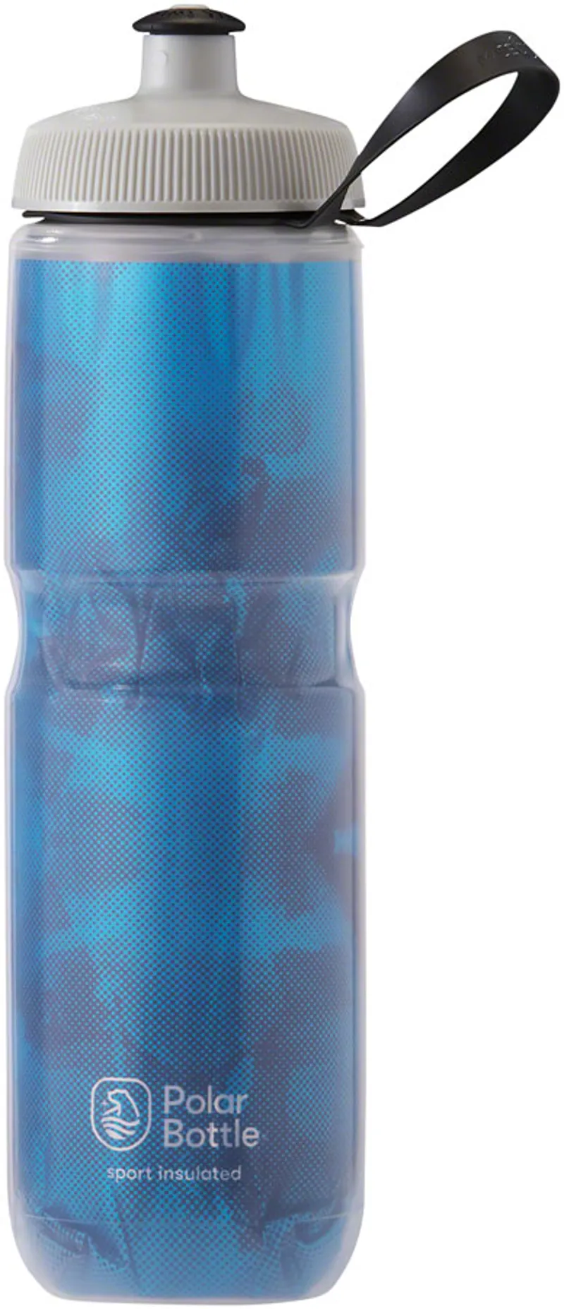 Polar Bottles Sport Insulated Fly Dye Water Bottle 24oz in Electric Blue 