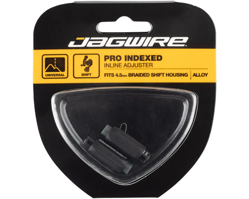 Jagwire Pro 4.5mm Indexed Inline Cable Tension Adjusters Pair For Braided Shift Housingx Black
