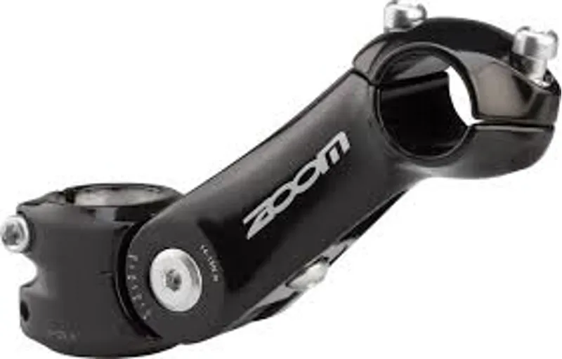 Zoom TDS-C297 Stem - 125mm 25.4 Clamp Adjustable 1 1/8 Aluminum Black