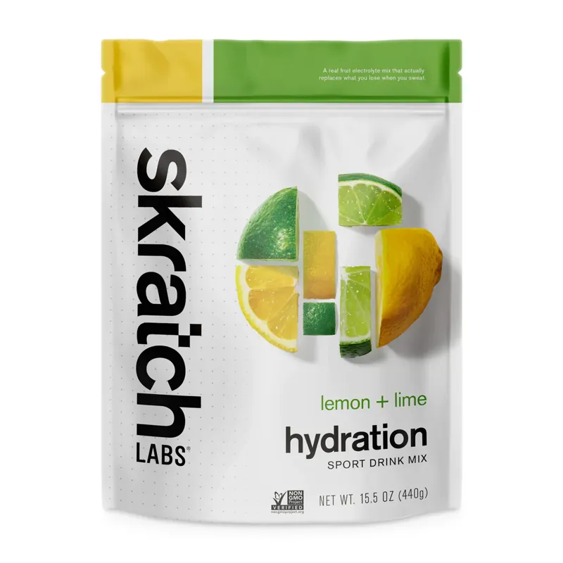 Skratch Labs Hydration Sport Mix Lemons and Limes 440g 20-Serving Resealable Pouch