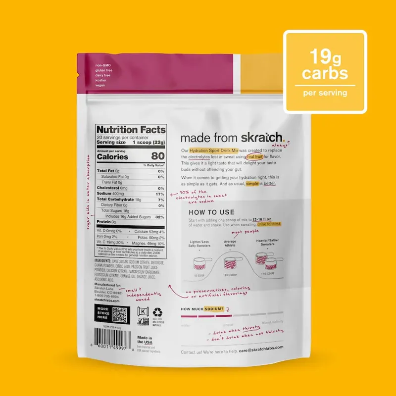 Skratch Labs Hydration Sport Drink Mix 440g in Green-7