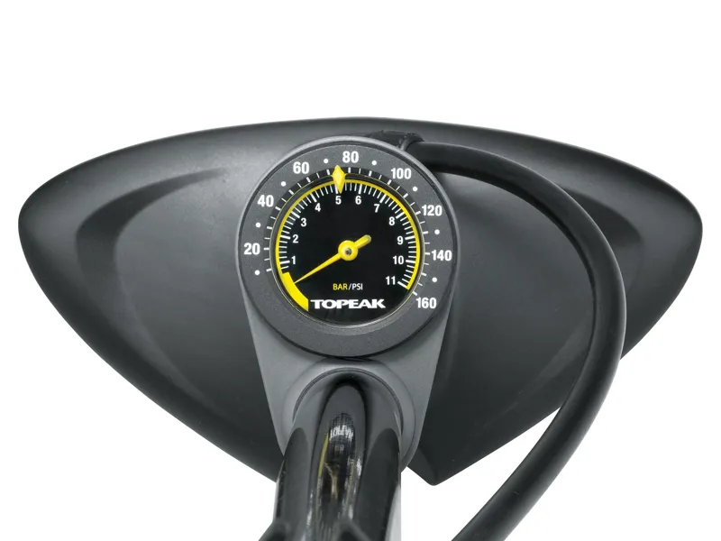 Topeak JoeBlow Max HP Floor Pump 160psi in Black/Yellow-1