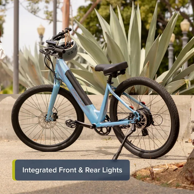 Troxus Trax Whim iQ Step-Thru eCruiser Bike Small in Glacier Blue-12
