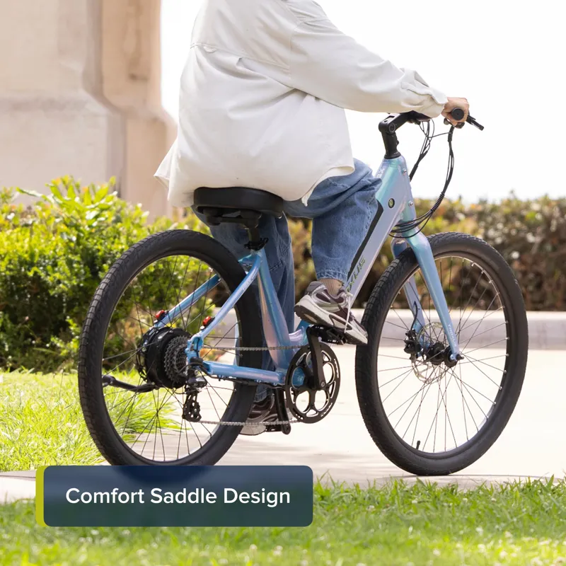 Troxus Trax Whim iQ Step-Thru eCruiser Bike Small in Natural Slate-10