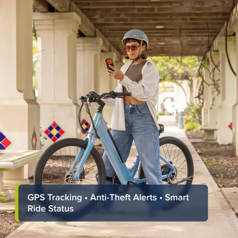Troxus Trax Whim iQ Step-Thru eCruiser Bike Medium in Natural Slate-5
