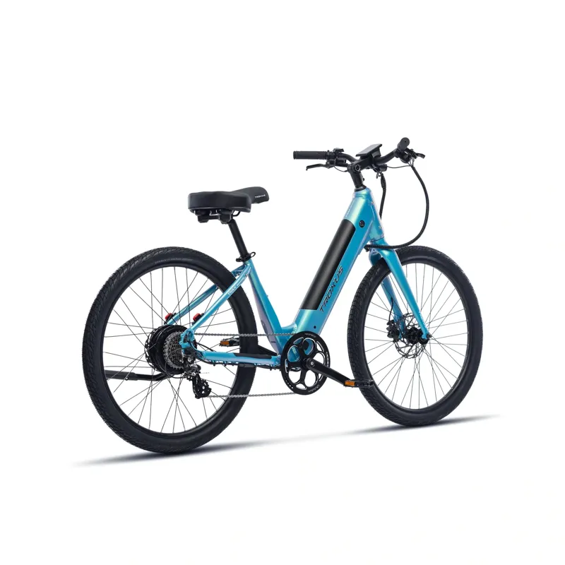 Troxus Trax Whim iQ Step-Thru eCruiser Bike Small in Glacier Blue-1