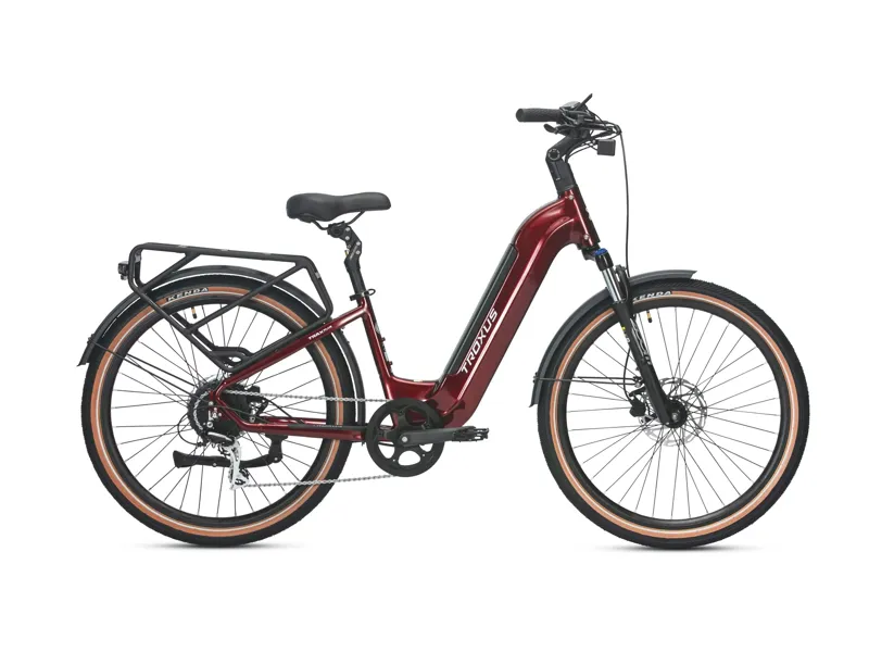 Troxus Trax Plus Commuter E-Bike 500W/15Ah Small in Metallic Red