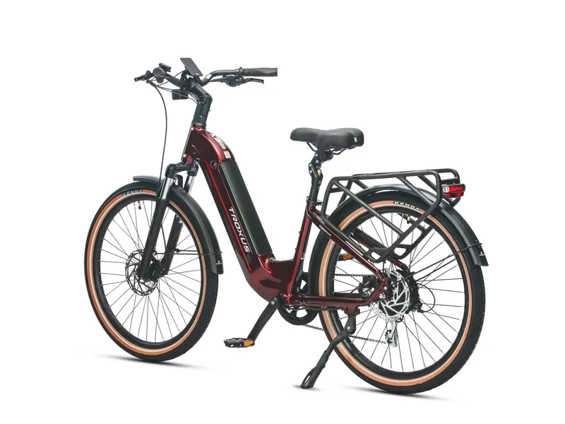 Troxus Trax Plus Commuter E-Bike 500W/15Ah Small in Metallic Red-2