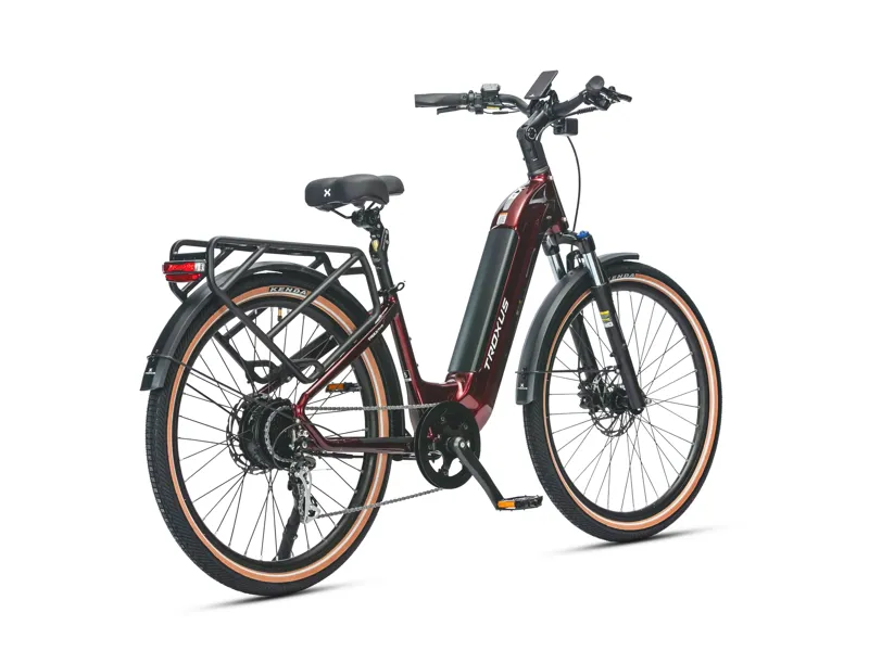 Troxus Trax Plus Commuter E-Bike 500W/15Ah Small in Metallic Red-3