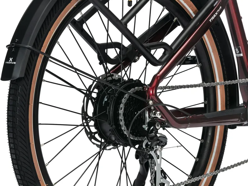 Troxus Trax Plus Commuter E-Bike 500W/15Ah Small in Metallic Red-6