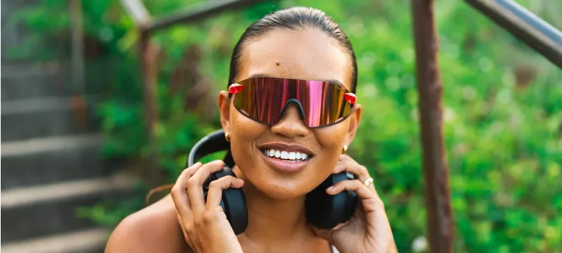 Tifosi Vogel XC Running Sunglasses in Crystal Pink-5