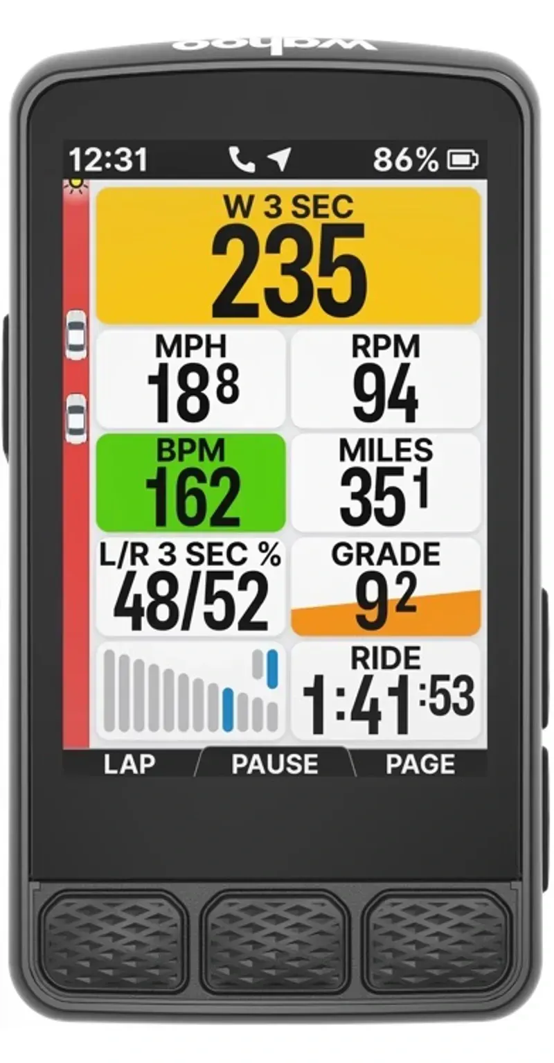 Wahoo TRACKR Radar Light in Wahoo TRACKRRadar-5