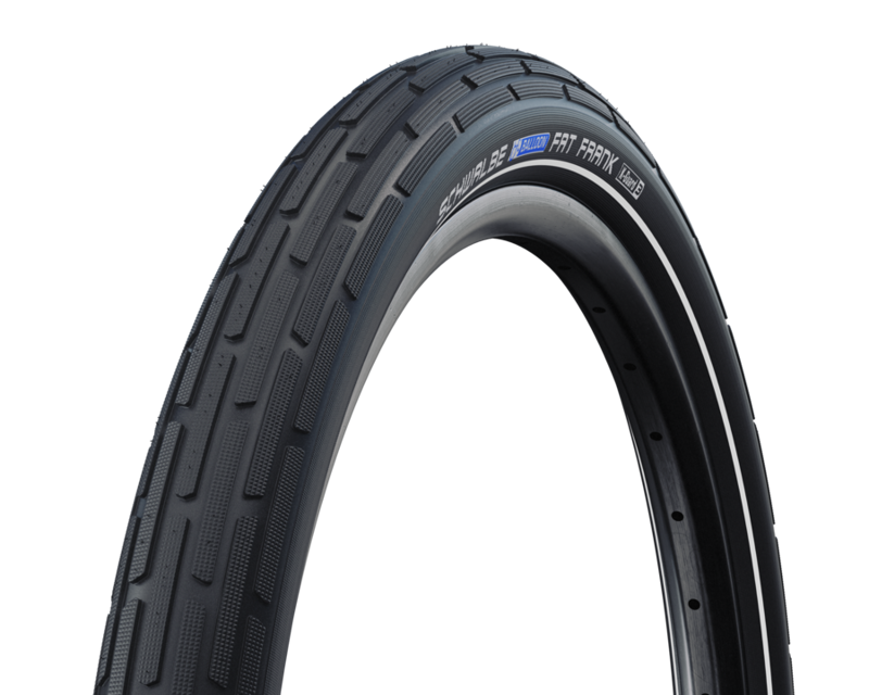 Schwalbe Fat Frank Tire - 26 X 2.35 Clincher Wire Black/Reflective Active Line Black 26 x 2.35