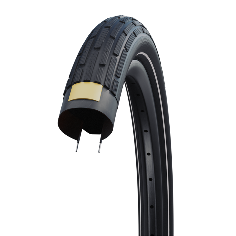 Schwalbe Fat Frank Tire - 26 X 2.35 Clincher Wire Black/Reflective Active Line Black 26 x 2.35-1