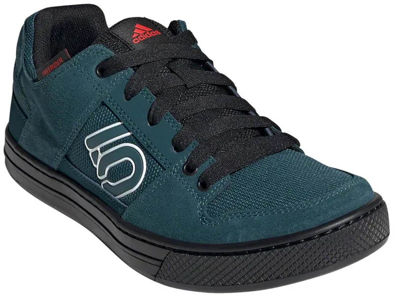 Five Ten Freerider Flat Shoe  - Men's Red /Wild Teal / Core Black 10-3