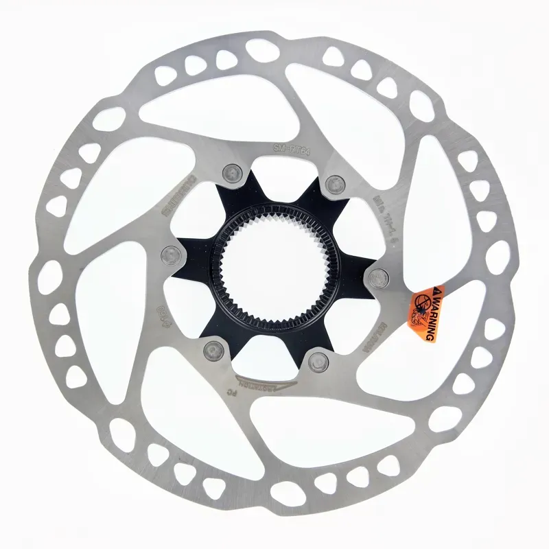 Shimano SM-RT64-L Disc Brake Rotor with External Lockring - 203mm Center Lock Silver-2