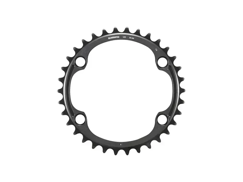 Shimano Dura-Ace FC-R9200 12-Speed Chainring - 34t Asymmetric 110 BCD Black NK Black