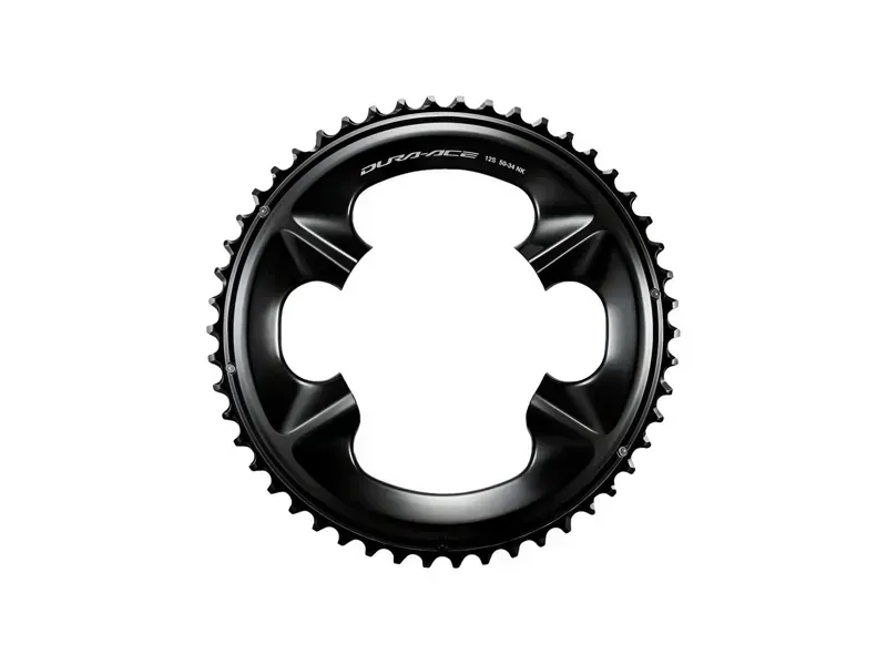 Shimano Dura-Ace FC-R9200 12-Speed Chainring - 34t Asymmetric 110 BCD Black NK Black-1